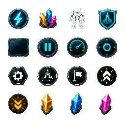 Optimized economy HUD atlas